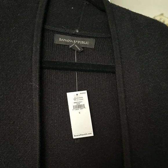 Banana Republic Black Long Cardigan - Picture 3 of 4